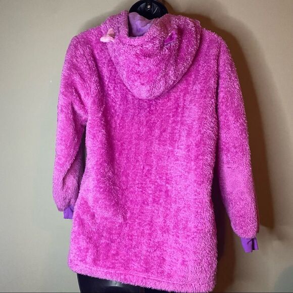 Huggie Pets Hoodie Girls Fuzzy Purple Pullover Sweater - Picture 8 of 12